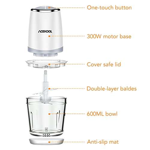 Acekool Mini Chopper, Electric Food Processor £11.99 @ Dispatches from Amazon Sold by CoolDeLinges