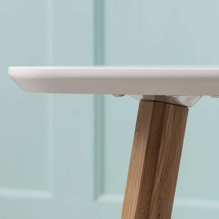 Malme Side Table Medium in White and Natural Pine - £12 Delivered @ Noa And Nani