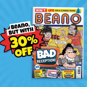 3 Months Beano Subscription (12 print issues) with code