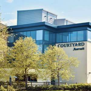 Courtyard Marriott Glasgow Airport hotel 1 night for 2 people + breakfast + 8 days airport parking = £75 (Nov 2023 to Mar 2024)