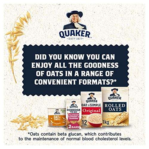 Quaker Oat So Simple Original Porridge, 27g (Case of 120) - £19.99 @ Priceless discounts online / Amazon