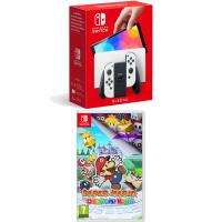 Nintendo Switch - White (OLED Model) + Paper Mario: The Origami King (other bundles in description) £324.98 delivered @ Game