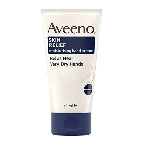 Aveeno, Skin Relief, Hand Cream, Helps Heal Very Dry Hands, Shea Butter, 75ml £4.38 @ Amazon
