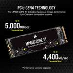 Corsair MP600 CORE XT 2TB PCIe Gen4 x4 NVMe M.2 SSD £95.99 @ Amazon