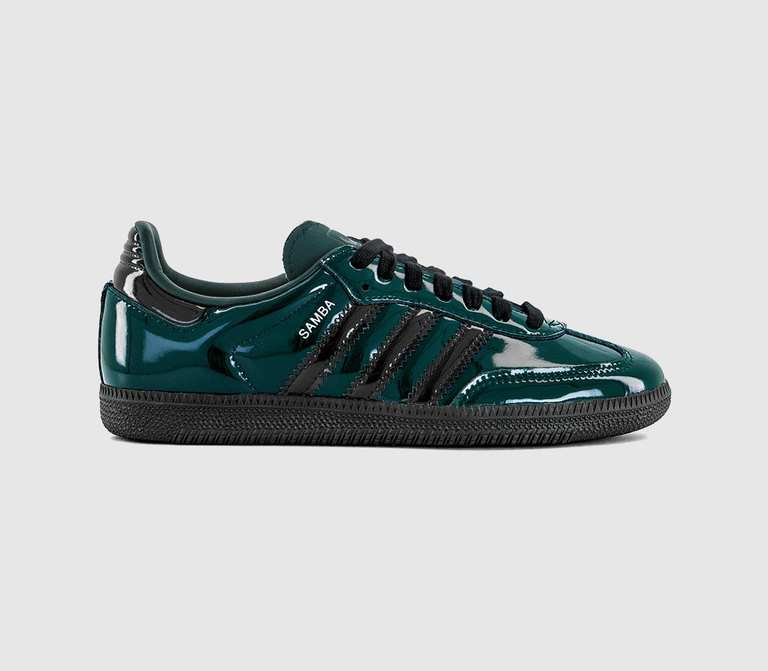 adidas Samba OG Trainers Aurora Ivy Core Black Silver Met