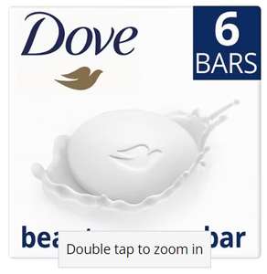 BOGOF - Dove Moisturising Soap Beauty Cream Bar 6X90g - £5.79 for 12 free Click & Collect @ Superdrug