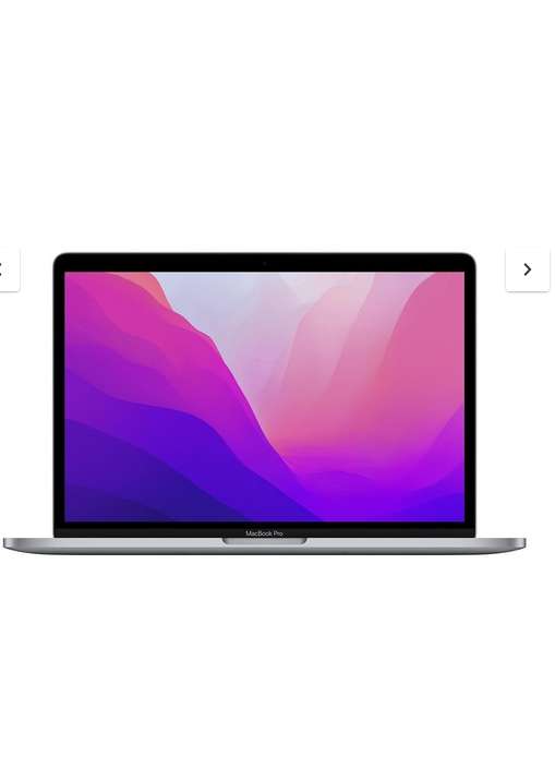 MacBook Pro (M2, 2022) 13 inch with 8-Core CPU and 10-Core GPU, 256Gb SSD - Space Grey - Free click & collect