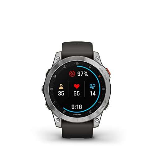 Garmin epix 2, Premium Active Smartwatch, Slate and Stainless Steel with Silicone Band Black £600.39 @ Amazon