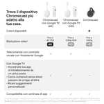 Chromecast with Google TV (HD) Ice White - Stream entertainment to TV - £25.98 With Promotion / £30.98 @ Amazon Italy