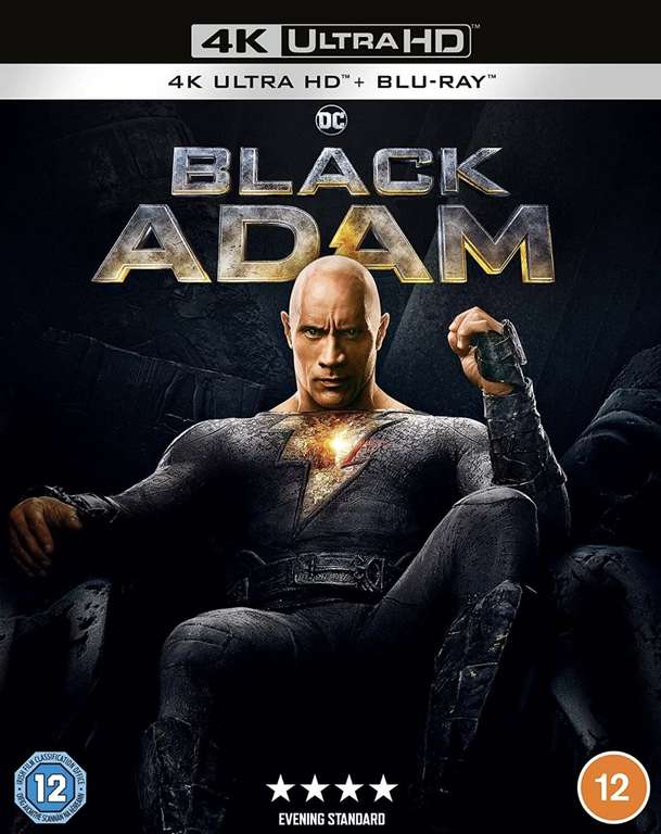Black Adam [4K Ultra HD] [2022] [Blu-ray] [2023] [Region Free] £12.74 (Free Shipping If You Have Prime) @ Amazon