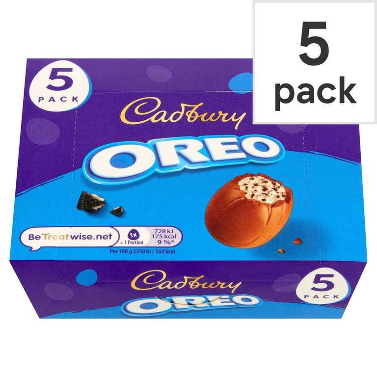 Cadbury Oreo Chocolate Egg 5X31g - Clubcard Price
