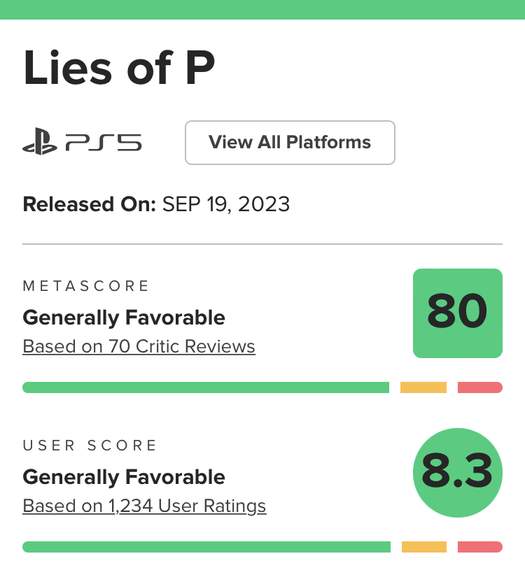 PS5 - Lies of P
