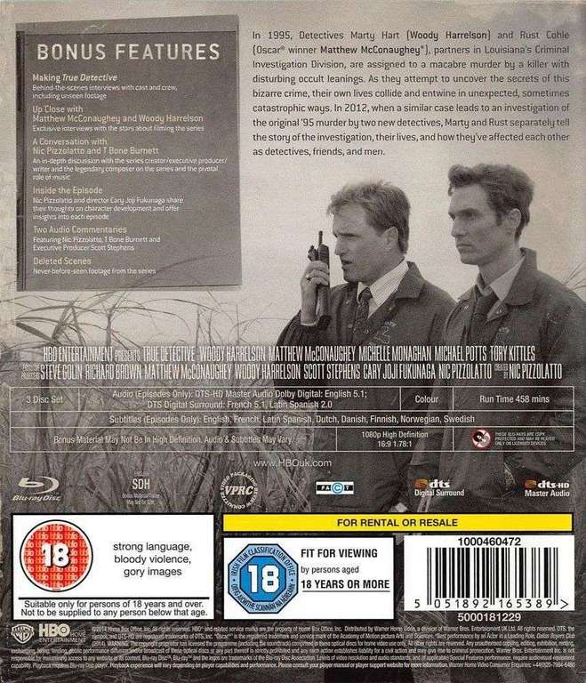 True Detective: Season 1 [Blu-Ray] (Used) - £5 + Free Click & Collect @ CeX