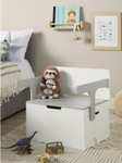 Toylife Wooden 3-in-1 Toy Chest & Desk