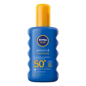 Nivea Sun Protect & Dry Touch Sun Mist / Moisture Sun Spray 30 or 50 SPF Free Click & Collect £2.40 @ Jewson