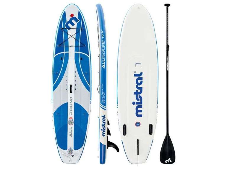 Mistral Inflatable Stand Up Paddle Board (SUP) 10'6" £199.99 @ Lidl Somerford