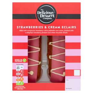 The Delicious Dessert Company Strawberries & Cream Eclairs - £1.85 @ Sainsbury's