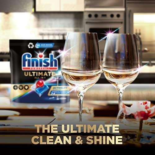 Finish Quantum Ultimate Dishwasher Tablets, LEMON, 100 Tablets £13 (£11.70 / £9.75 with 15% Voucher on First Subscribe & Save) @ Amazon