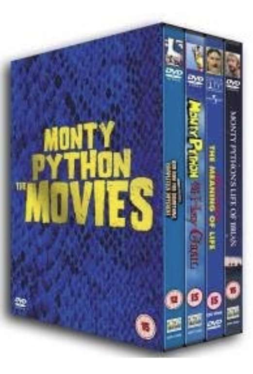 Monty Python: The Movies 4 Disc Box Set DVD (used) with code
