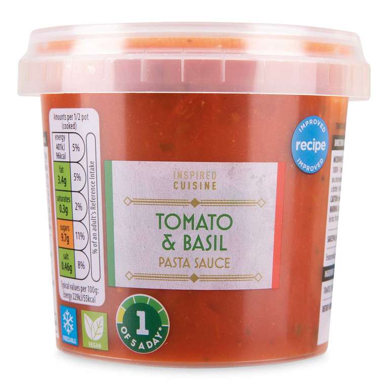 Inspired Cuisine Tomato & Mascarpone / Tomato & Basil Pasta Sauce 350g