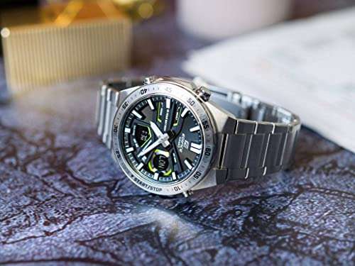 Casio Men's Analogue-Digital Quartz 46mm Watch with Stainless Steel Strap EFV-C110D-1A3VEF - £78.12 @ Amazon