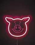Percy Pig Neon Light Now £20 with Free Click and collect from Mark and Spencer
