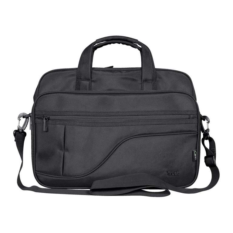 Trust SYDNEY Eco-friendly Laptop Messenger Bag for upto 16 Inch Laptops Black, next day delivered