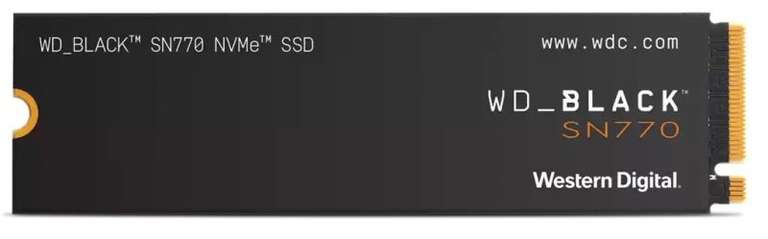 WD BLACK SN770 2TB SSD M.2 2280 NVME PCI-E GEN4 Read Speed: 5150 MBps £144.99 @ Ebuyer
