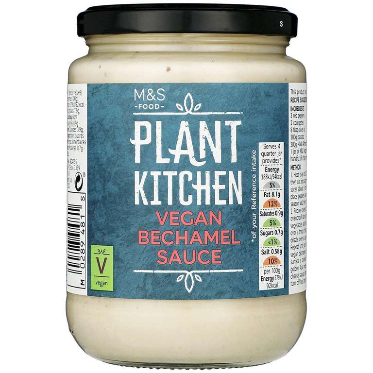 Plant Kitchen Béchamel Sauce 410g - 25p instore @ Marks & Spencer, The Parade (Leamington Spa)