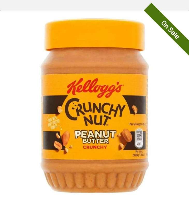 Crunchy nut peanut butter 63p @ Sainsbury's Darlington