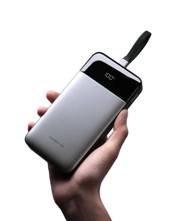 CUKTECH (Xiaomi ecosystem) 100W Power Bank 25,000mAh, Dual-Way Fast Charging & Triple Charging Ports @ CUKTECH Direct /FBA