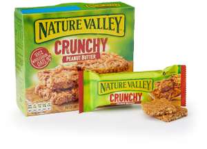 Nature Valley Crunchy Peanut Butter Cereal Bars 5 x 42g (Pack of 5, total 25 Bars) £6 / £5.40 Subscribe & Save @ Amazon