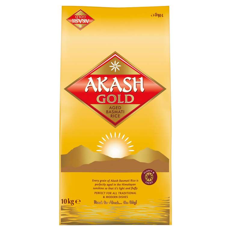 Akash Gold Basmati Rice 10kg - Nectar Price