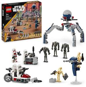 Lego Star Wars: The Clone Wars scenes with Clone Trooper & Battle Droid Battle Pack (75372). Free click & reserve from stores