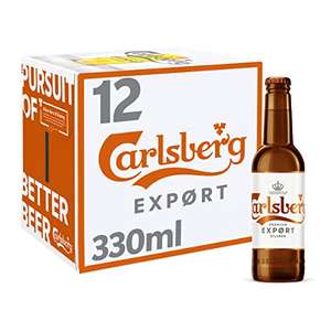 Carlsberg Export Lager Beer 12 x 330ml Bottles | £9.00 @ Amazon