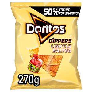 Doritos Large Size Sharing Tortilla Chips, Cool Original, Guacamole, Hint of Lime, Slightly Salted 270g - £1.25 @ Sainsburys