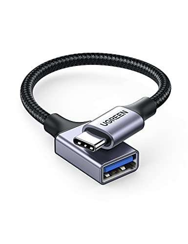 UGREEN USB C to USB Adaptor Aluminum USB C Adapter OTG Cable Type C Male to USB 3.0 Female 5Gbps Transfer (UGREEN Group FBA)