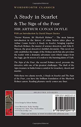 A Study in Scarlet & The Sign of Four Sir Arthur Conan Doyle (Wordsworth Classics) Paperback