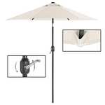 SONGMICS 2.1m Tiltable Garden Parasol Umbrella - Beige - Sold By SONGMICS HOME UK / FBA