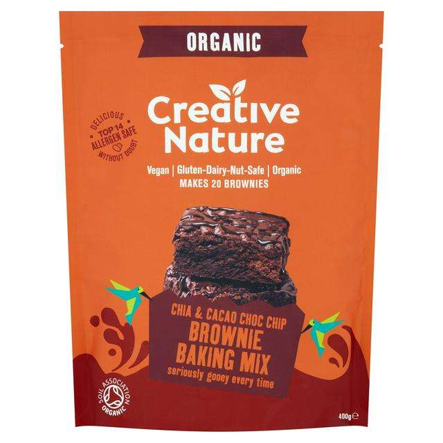 Creative Nature Chia & Cacao Chocolate Chip Brownie Mix 400g - £2 with the Shopmium App