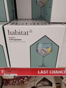 Habitat Portofino Gin Glasses (2 pack) - £2.85 in store Sainsbury's (Ashton)