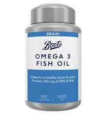 Boots Omega 3 Fish Oil 1000 mg 180 Capsules (6 month supply) £7.25 + £1.50 Collection @ Boots