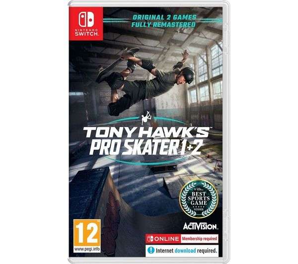 Tony Hawk's Pro Skater 1 + 2 (Nintendo Switch cartridge) - PEGI 12