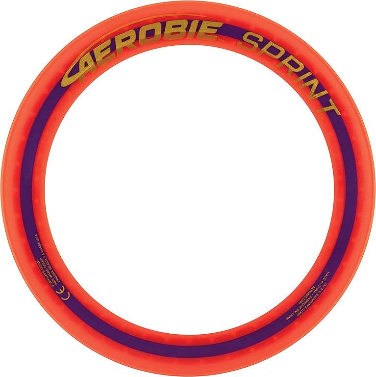 Aerobie Sprint Flying Ring, throw ring, 25.4 cm Diameter - Orange