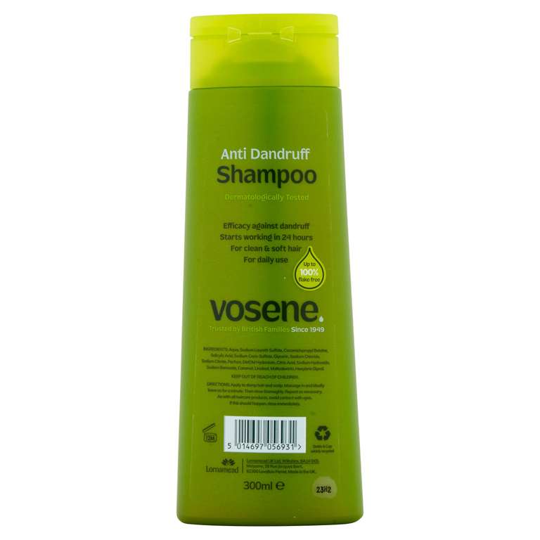 Vosene Anti-dandruff Shampoo 300ml (£1.43/£1.28 on Subscribe & Save)