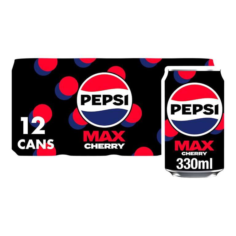 Pepsi Max Cherry 330ml x12 (Leith)