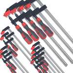 Mekanik 12pc F clamp set 6" x 4pc, 12" x 4pc, 24" x 4pc - Sold and Dispatched by Uk Tools Direct