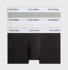 Calvin Klein Trunks 3 Pack (Black/Grey/White)