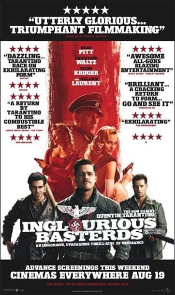 Inglourious Basterds (Tarantino, Pitt) 4K UHD £2.99 to Buy @ Amazon Prime Video