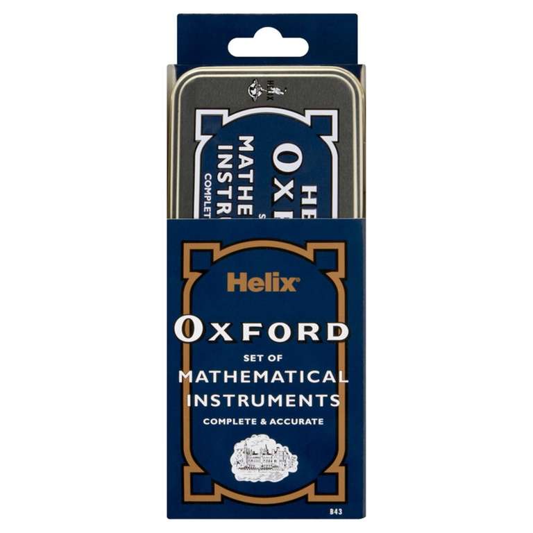 Helix Oxford Maths Set with Storage Tin (Clubcard Price)